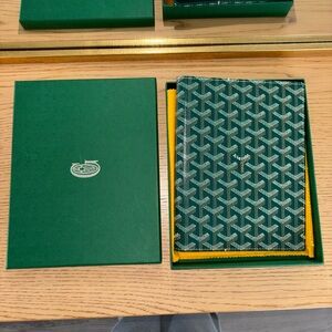 AUTHENTIC Goyard Green Castiglione Document/Notebook Cover